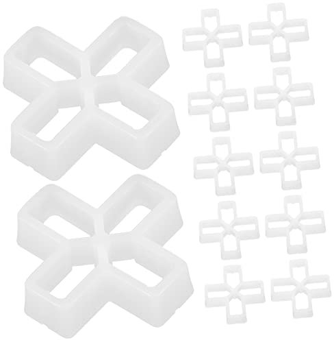 Tofficu 100pcs Cross Tile Spacers for Tile Leveling System for Even Spacing Wall and Floor Projects