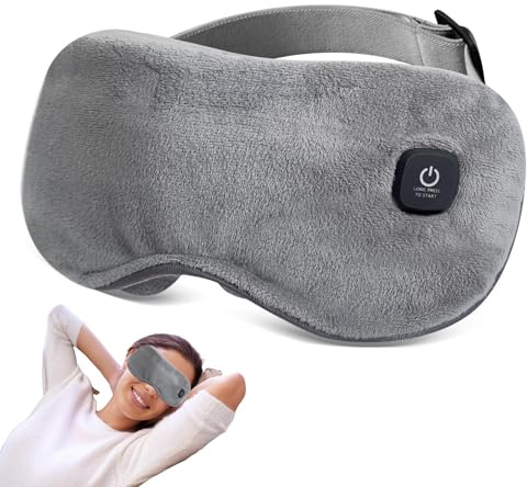 Maschera per gli occhi, riscaldante, riscaldata, con batteria senza cavo, per alleviare gli occhi secchi, porridge e blefarite, maschera per gli occhi, lavabile e ricaricabile