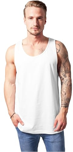 Urban Classics Jersey Big Tank Hombre Top Tirante Ancho Negro Regular