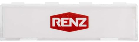RENZ Briefkasten Ersatzabdeckung mit wechselbarem Schriftfeld, Türschild, Klingelschild, namensschild haustür, postkasten, Briefkästen, Paketbriefkasten, Ersatzabdeckung für Namenschild, transparent