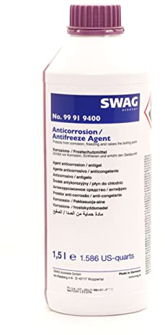 SWAG Kühlmittel Kühlflüssigkeit G12+ violett Konzentrat 1,5L Kompatibel mit VW Golf 4 Schrägheck 1J1 Golf 6 5K1 Golf 5 Schrägheck 1K1 POLO 9N, AUDI A4 Avant 8K5, B8