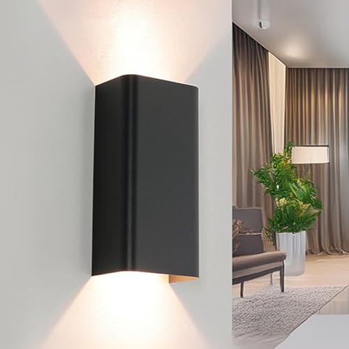 Licht-Erlebnisse Wandleuchte GU10 Innen, Flur Wandlampe Innen, Grau, Indirekte Beleuchtung Wand, Up and Down Leuchten Innen, Wandlampe Schlafzimmer, Flurlicht