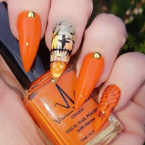 Vivien Kondor Henna Halal - Esmalte de uñas permeable (11 ml), color ámbar