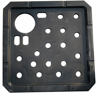 Dehner Brunnenzubehör Ersatzdeckel für Brunnen, schwarz, ca. 56 x 56 x 3 cm