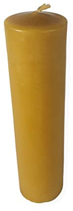 Bienenwachskerze Stumpenkerze 22 x 5,5 cm – Kerze aus 100% Bienenwachs