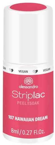alessandro Striplac UV-Nagellack Hawaiian Dream– Schonend und langanhaltend – Einfache Entfernung dank Peel-Off-Technologie – Vegan und tierversuchsfrei – 8 ml