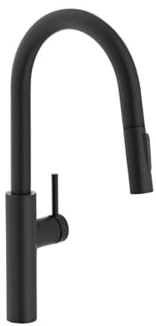 Kitchen Sink tap with Pull-Out spout and Shower Function from Franke Pescara L Slide-in Spray - Black mat - 115.0575.968
