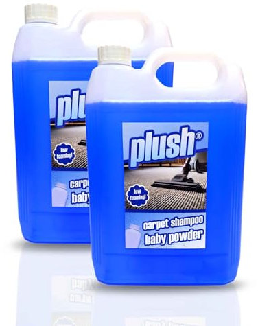 Carpet Cleaner Shampoo & Odour Deodoriser (inc Pet) 10L Plush (Baby Powder)