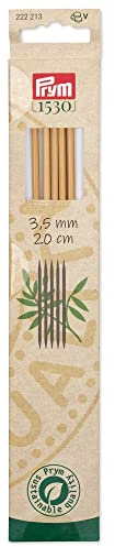 Prym - Prym 1530 Bambu (20cm, 3.50mm) Dubbelpunkt Nål - 5 Nålar