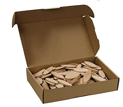 Tolux Wood Biscuits Size Number 10, Pack of 1000 pcs, Lamello Biscuits, Biscuit Joiner, Beech Wood Dowels for Carpenters and DIY Projects.