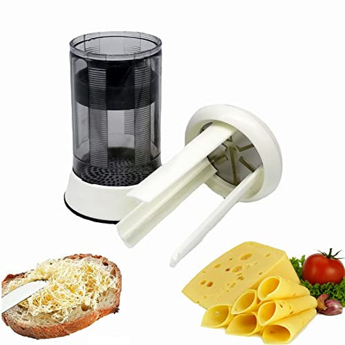 FLUORO 1 x stainless steel butter cheese grater rotary cheese mill cutter more effective creative safety kitchen accessory