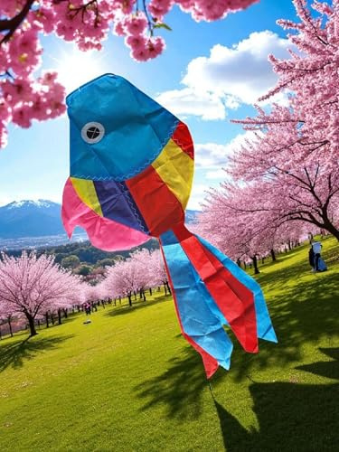 Bunter Regenbogen - Fisch Windspiel 75 cm x 35 cm, Nylon, hängend Windsack Windspiel Deko Garten Fisch Karpfen Lampion