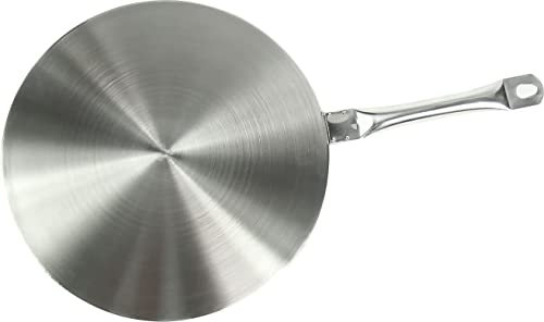 Luckyberg Induktionskochplatte für Espressokocher und Kochgeschirr Induktionskochteller Adapterplatte für Induktionsherd Gasherd Konverter aus Edelstahl Ø28cm