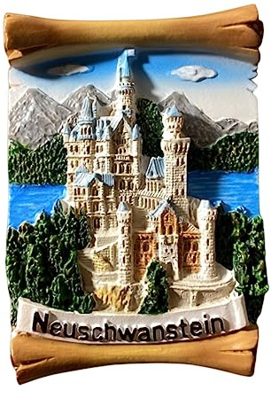 Neuschwanstein Schloss Bayern Deutschland Kühlschrank Magnet Reise Souvenir 3D Kühlschrank Dekoration Magnetische Aufkleber Craft Kollektion