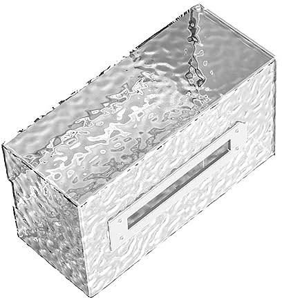 Serviettenpapierhalterbox, Langlebige Taschentuchbox Zur Wandmontage, Vielseitig Einsetzbar für das Wohnzimmer (Transparentes Silber)