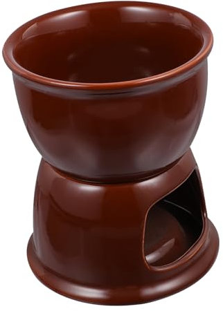 VINTORKY Ceramic Chocolate Melting Oven Cheese Melting Pot Fondue Function for Kitchen Gadget and Chocolate Fondue