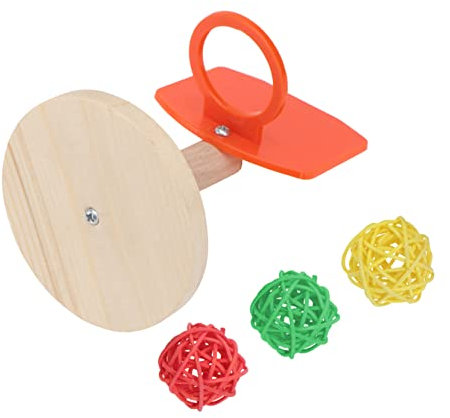YARNOW Aro de Baloncesto Color Aleatorio para Juguete Educativo Naranja Pájaros de Plástico, Set de 1 para Entrenamiento y Ejercicio de Loros en Juegos