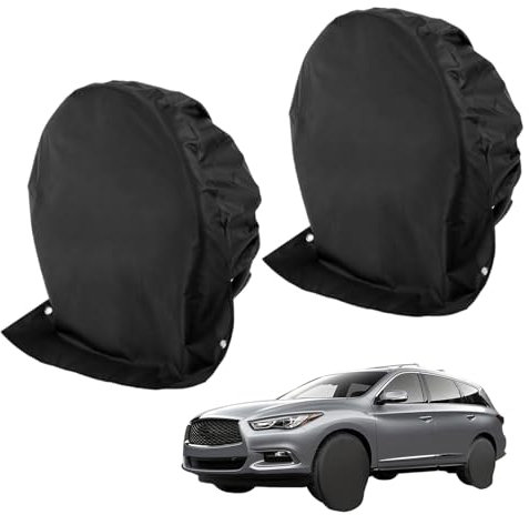 2 Stück80*80cm wasserdichte Reifenradabdeckung,Auto Reifenabdeckungen，Radschutzhülle,Wasserdichter RV Radschutzhülle,wasserdichte Reifenradabdeckung Schwarzes, Reifentasche Wasserdicht Schutzbezug