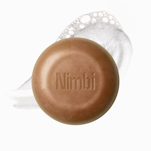 Nimbi Shave Foam Puck Clay, Fragrance-Free Solid Shaving Foam, Face and Body, 48 Uses, Pack of 1.
