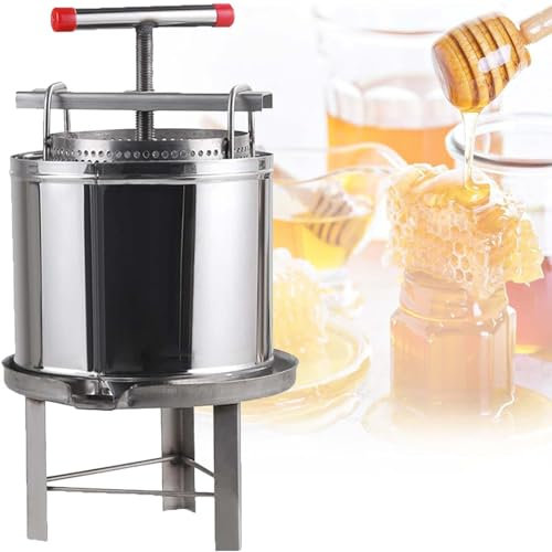 Honigpresse Sieb Obst Weinpresse Obstpresse Extraktor Bienenwachspresse Obstbrecher Apfelwein Natürliche Saftherstellung Manuelle Saftpresse