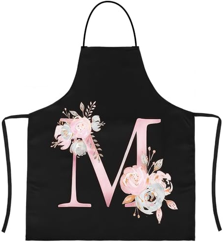 LECTNORE grembiule, grembiule nero per le donne grembiuli per cucinare grembiule personalizzato grembiule impermeabile grembiule da cucina grembiule da cuoco per donne uomini (1 pz-M)
