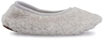 Perfect Wool Bailarinas lana merino 100 % – Unisex, transpirables y ligeras – Zapatillas de lana para hombre y mujer – Gris – Talla 41/42