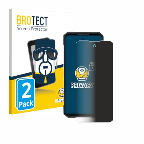 brotect Protection Anti-Espion pour Doogee S200 | 2 Pièces Anti-Spy Protection d'écran Made in Germany Privacy Film Écran de Confidentialité Clair
