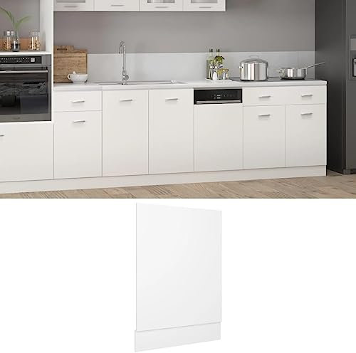 AJJHUUKI Meuble d'extérieur - Panneau de lave-vaisselle - Blanc - 45 x 3 x 67 cm - Bois d'ingénierie