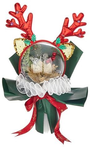Qaonsciug Handgefertigte Transparente Luftballons Blumenstrauß Weihnachtliche Dekoration Für Kinder Und Frauen Festliche Accessoires