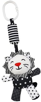 BESTonZON Krippenanhänger Babybettanhänger Windspielspielzeug Für Kleinkinder Entzückender Rasselanhänger Kinderwagenanhänger Mit Tiermotiven Zur Visuellen Entwicklung Und Greiflustweckung b