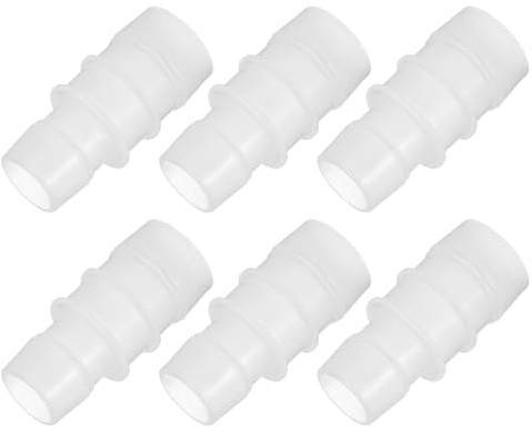 PATIKIL 7/9 to 1 6 Pcs Plastic Hose Barb Fittings, Reducer Tube Fittings Pipe Adapter Union Splicer Joint Kit for Air Gas Water System Liquid Fuel Line Aquarium Tube Pump
