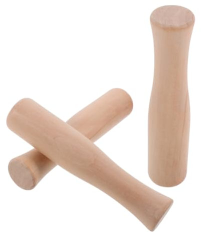 MOTHNUR 3stücke Holz Stößel Für Küche Hand Stößel Für Haushalt Mahlstab Mit Handkurbel Fleischklopfer Für Hackfleisch Nussmühle Für Küche Gewürzmühle Für Haushalt