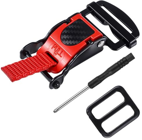 Set di fibbie a sgancio rapido per casco, fibbia per casco da bicicletta, accessori per casco da moto, fibbia per un fissaggio stabile, facile da montare, adatto per moto, casco da bicicletta