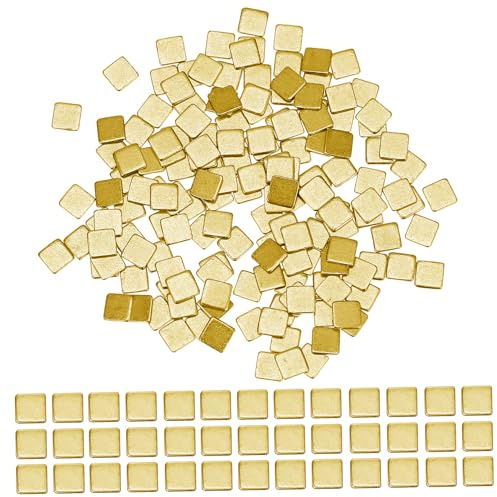 KICHOUSE 150 Stück Goldbeschichtete Lötchips 2x2mm Quadratisch Niedrige Temperatur Für Schmuckreparatur Und Elektronik Lötzubehör
