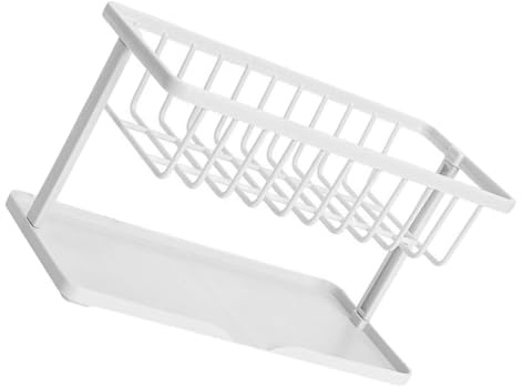 FONDOTIN Escurridor Fregadero Cocina Organizador Recipiente Almacenaje Soporte Esponja Cepillo Paño Multiuso Resistente Fácil Limpieza