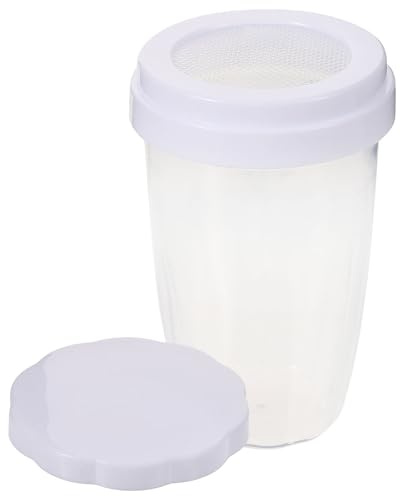 Gadpiparty Shaker Spargi Zucchero Velo Bianco Riutilizzabile per Farina Cacao e Spezie Dosatore Polvere Multiuso per Casa Pasticceria Bar e Ristoranti