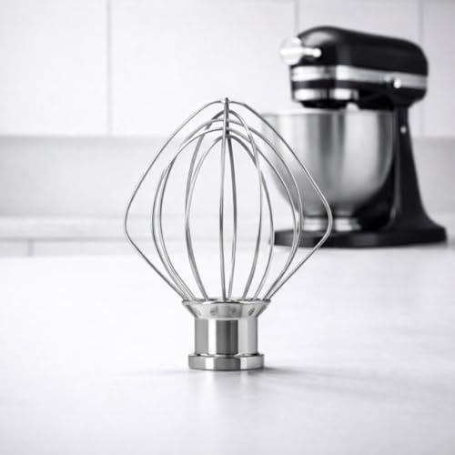 KitchenTech Edelstahl Schneebesen passend für KitchenAid Mini 3,3 l Küchenmaschine 5KSM3311X – Spülmaschinenfest