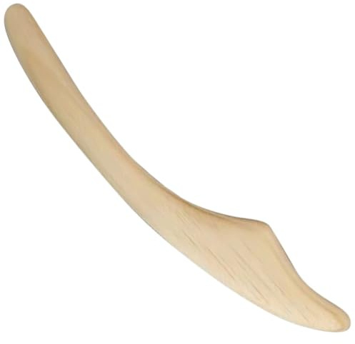 Sewroro Bâton de Massage en Bois Naturel Corps Visage Outil de Massage Corporel Or Sculptante pour Raffermir et Rajeunir la Peau