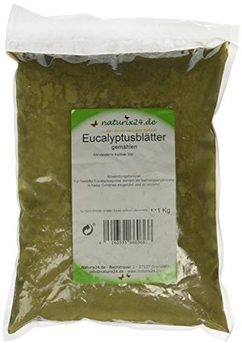 Naturix24 Eukalyptusblätter Gemahlen, 1er Pack (1 x 1 kg)