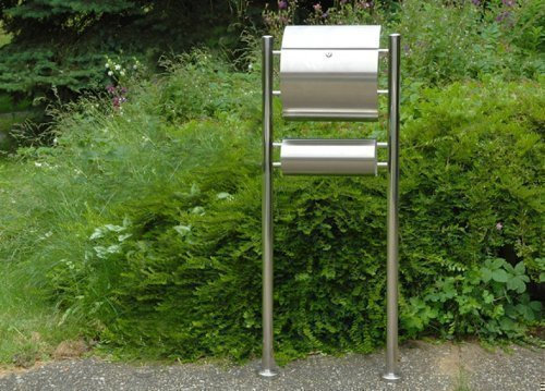 Edelstahl-Standbriefkasten Rico 1er, 2er, 3er oder 4er (RICO 1er)