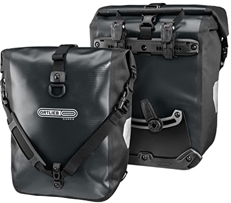 Ortlieb Unisex Packtasche Sport-roller Classic Ql2.1 Pair Radtaschen Travel, asphalt-schwarz 2x 12,5 l., 14.0 x 25.0 30.0 cm 25 Liter EU