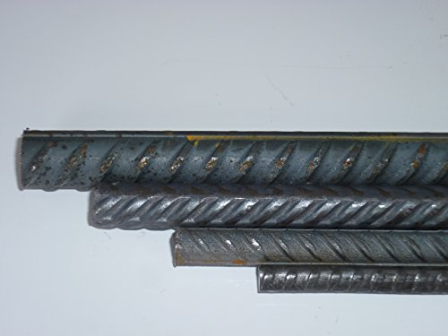 B&T Metall 100 Meter Betonstahl Zum armieren von, Ø10 mm, Länge 2000 mm | Betonkonstruktionen, wie, Fundamente, Stürze, etc., Moniereisen, Rundstahl, Baustahl, Bewehrungsstahl, Toleranz +0/-3 mm