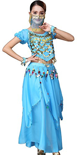 Astage Damen Tribal Röcke Bauchtanzkostüm Halloween Festival Partykleidung