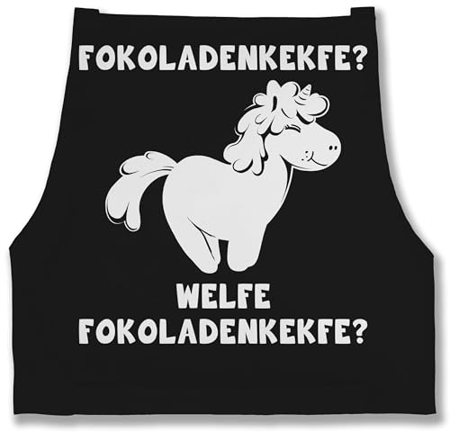 Shirtracer - Schürze - Einhörner - Erwachsene - Fokoladenkekfe Einhorn