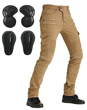 All-season Windproof Trousers Men's Summer Cycling Pants Detachable Protective Pad Equipment With Knee And Hip Armor Pads All-season Jeans, Unisex, Motorcycle Equipment Suitable For Riding