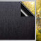 Qualsen Pellicola Oscurante vetri Finestre 90x400cm, Nero Spazzolato Pellicola per Vetri Finestre Opaca Elettrostatica Autoadesive Anti-UV Pellicola Privacy Finestre per Baño Ufficio Camera, Nero