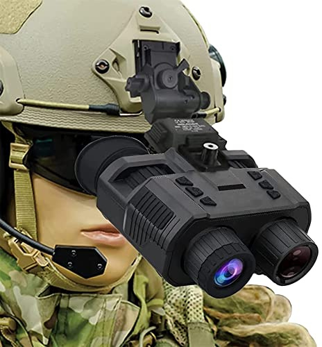 LMYYDES Binocolo per Visione Notturna con Montaggio sulla Testa con binocolo Digitale a infrarossi a Doppio Display, 3D Outdoor Hunting Airsoft Scope Ottica Telescopio Video/Fotocamera
