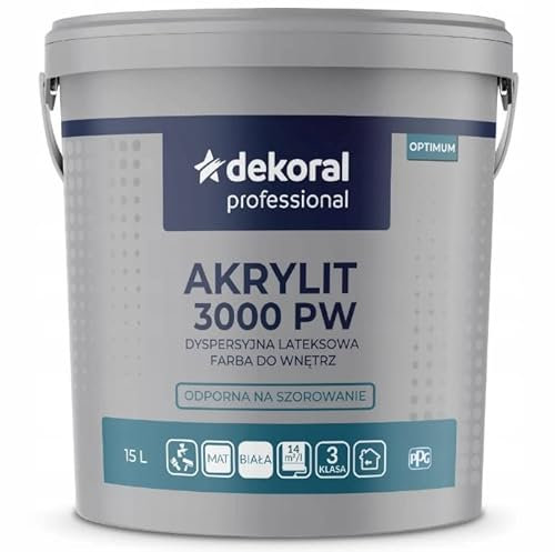 PPG Wandfarbe Deckenfarbe Akrylit 3000 PW Matt 15L Weiß