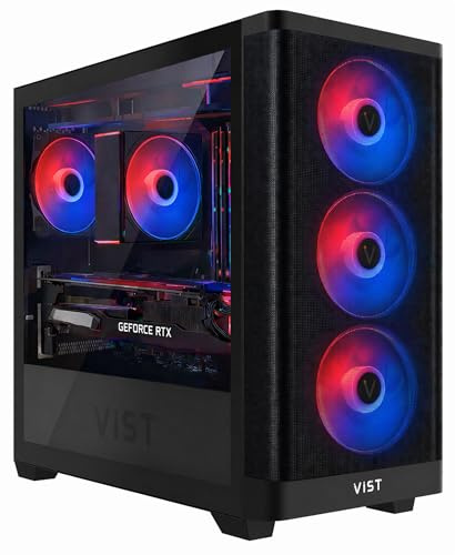 VIST PC Gaming ARGB Ryzen 7 5700X - RAM 32Go - RTX 5060 - SSD 1To M.2 - WiFi - Windows 11 Pro