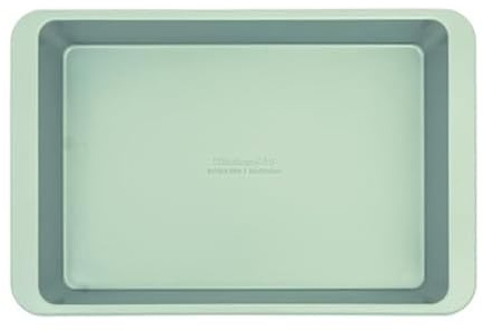 KitchenAid Antihaftbeschichtete Kuchenform aus aluminisiertem Stahl, spülmaschinenfest, Pistazie, 22,9 x 33 cm